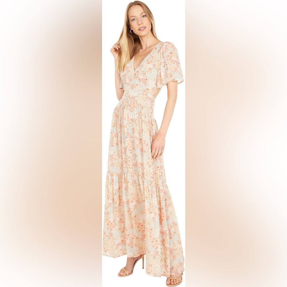 ASTR the Label Sedona Floral Cutout Maxi Dress